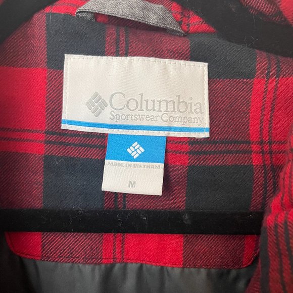 **SOLD** NWOT Columbia Ridgestone Puffer Vest in Gray and Blue w Flannel medium - Picture 3 of 8